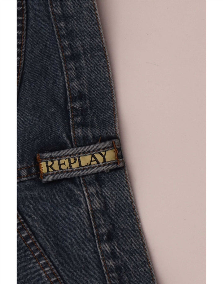 Replay Womens 901 Slim Jeans W32 L32 Blue Cotton