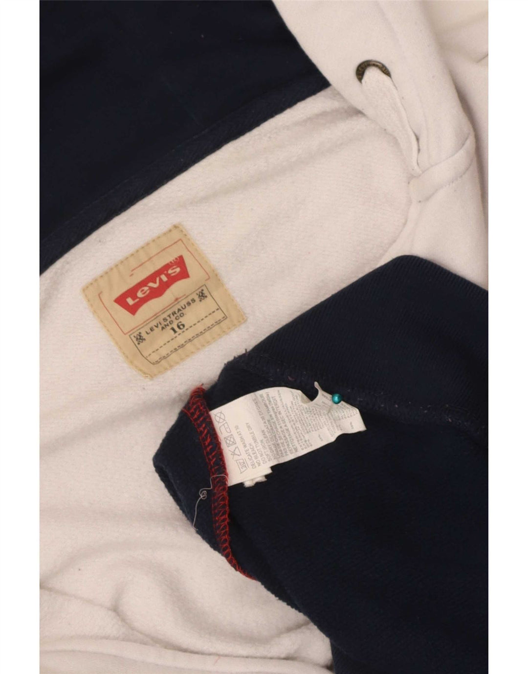 Levi's Boys Zip Hoodie Sweater 15-16 Years Multicoloured Colourblock