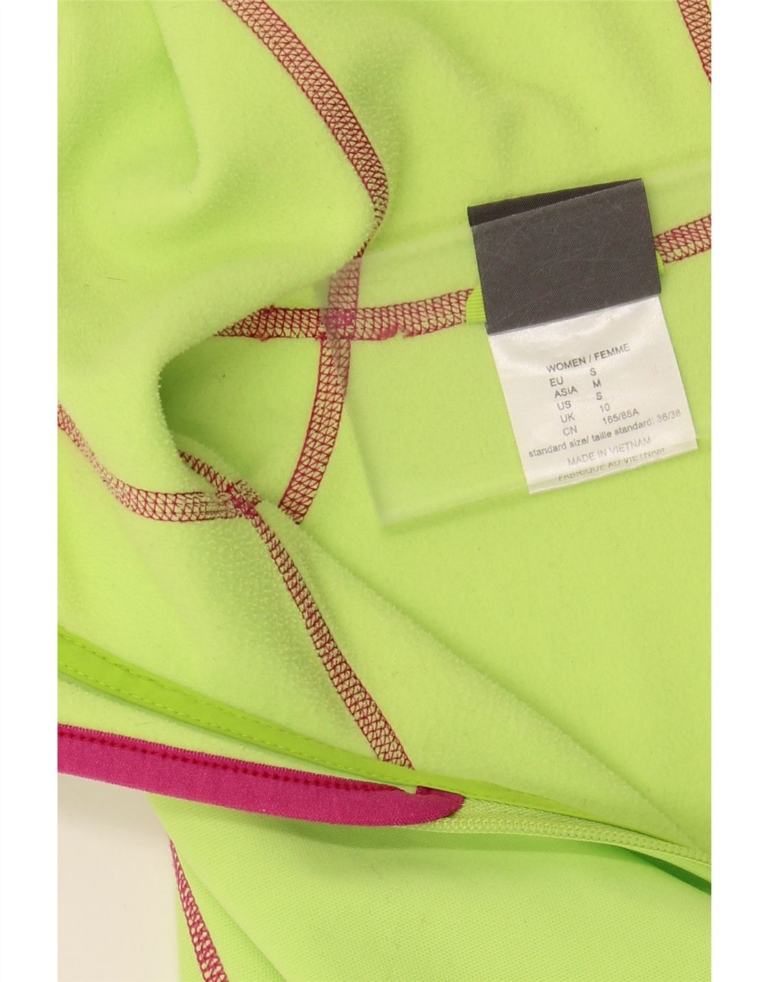 JACK WOLFSKIN Womens Zip Hoodie Sweater UK 10 Small Green Polyester Vintage Jack Wolfskin and Second-Hand Jack Wolfskin from Messina Hembry 