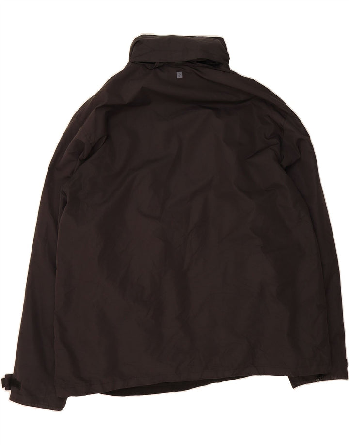 MOUNTAIN WAREHOUSE Mens Windbreaker Jacket UK 44 2XL Black Polyester Vintage Mountain Warehouse and Second-Hand Mountain Warehouse from Messina Hembry 