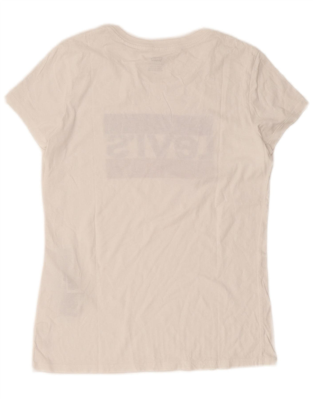 Levi's Womens Graphic T-Shirt Top UK 12 Medium White Cotton