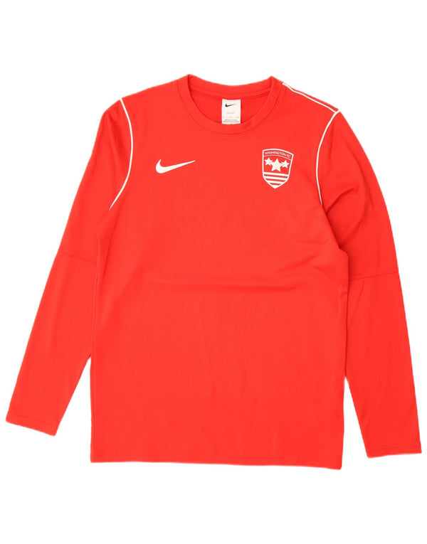 Nike Herren Washington F.C. Top aus langärmeligem, kleinem, rotem Polyester