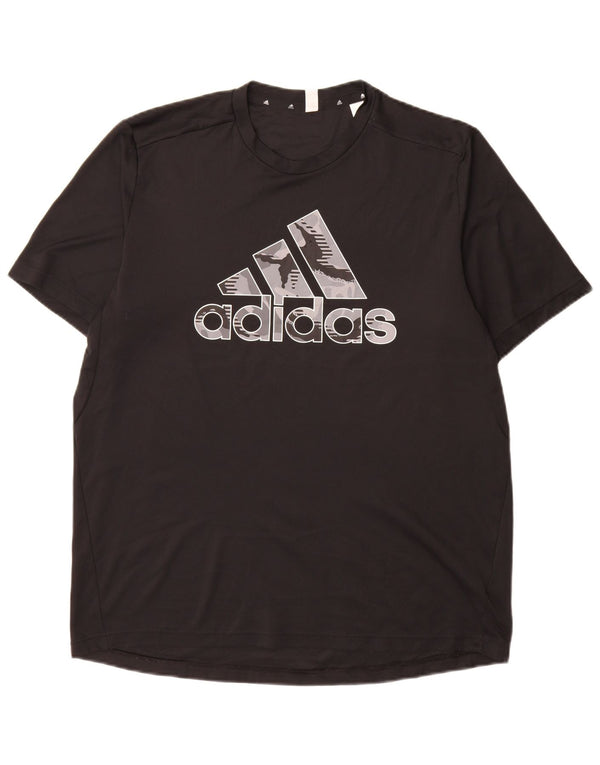 Adidas muška majica kratkih rukava Aeroready Graphic, veliki crni poliester