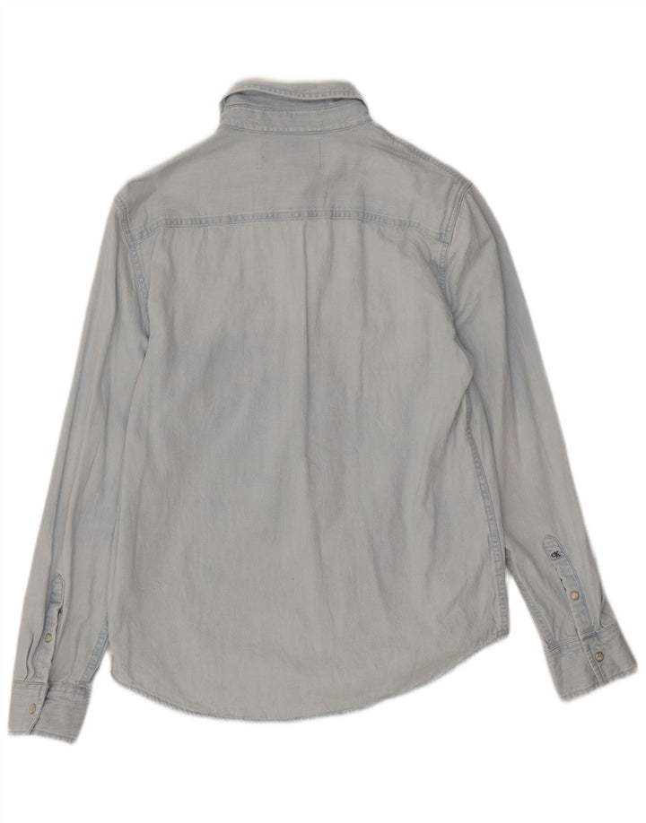 Calvin Klein Jeans Mens Denim Shirt Small Blue