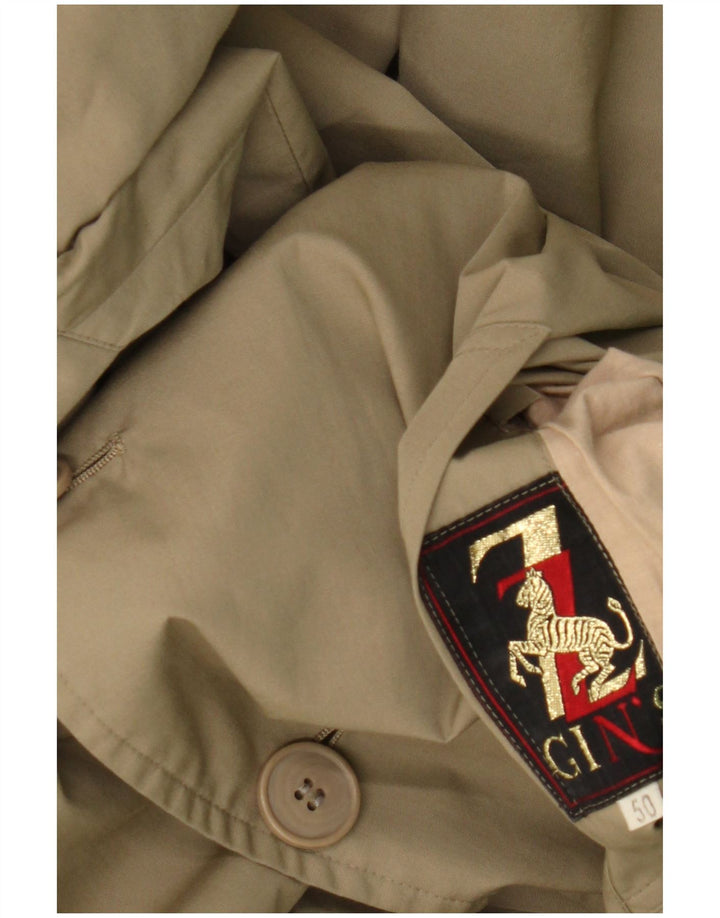 NINO Mens Overcoat IT 50 Large Brown Polyester
