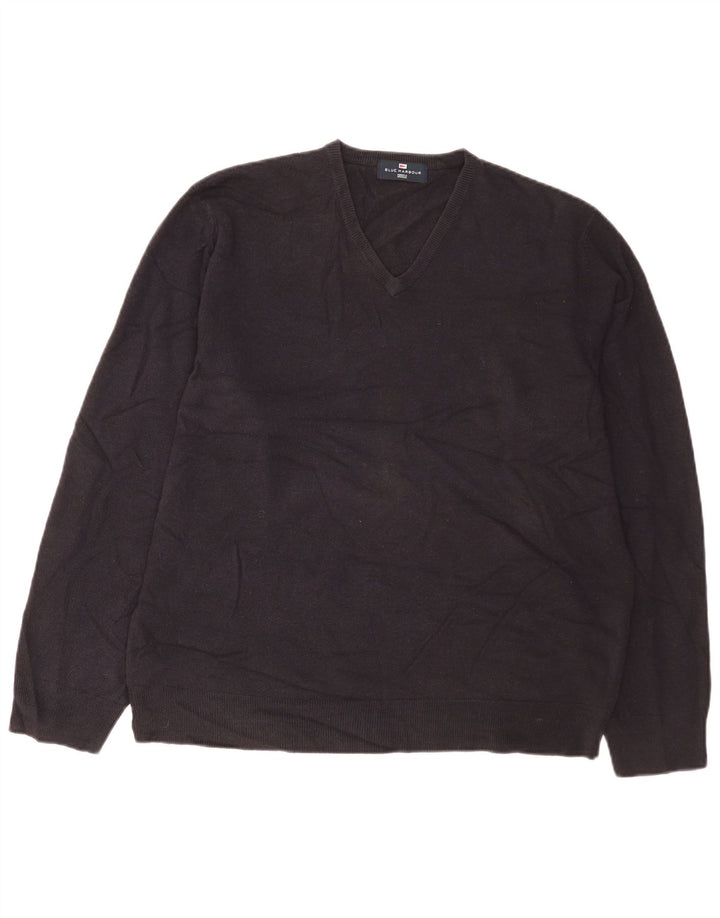 Marks & Spencer Herre Blue Harbor V-hals sweater XL Navy Blue