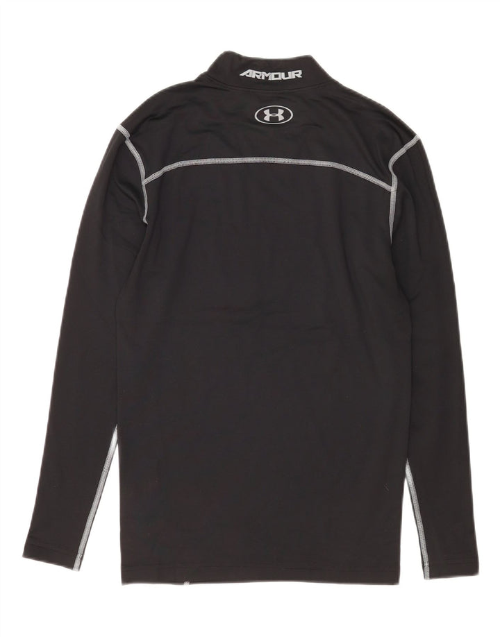 Under Armour Dame Cold Gear Top Langærmet UK 12 Medium Sort Polyester