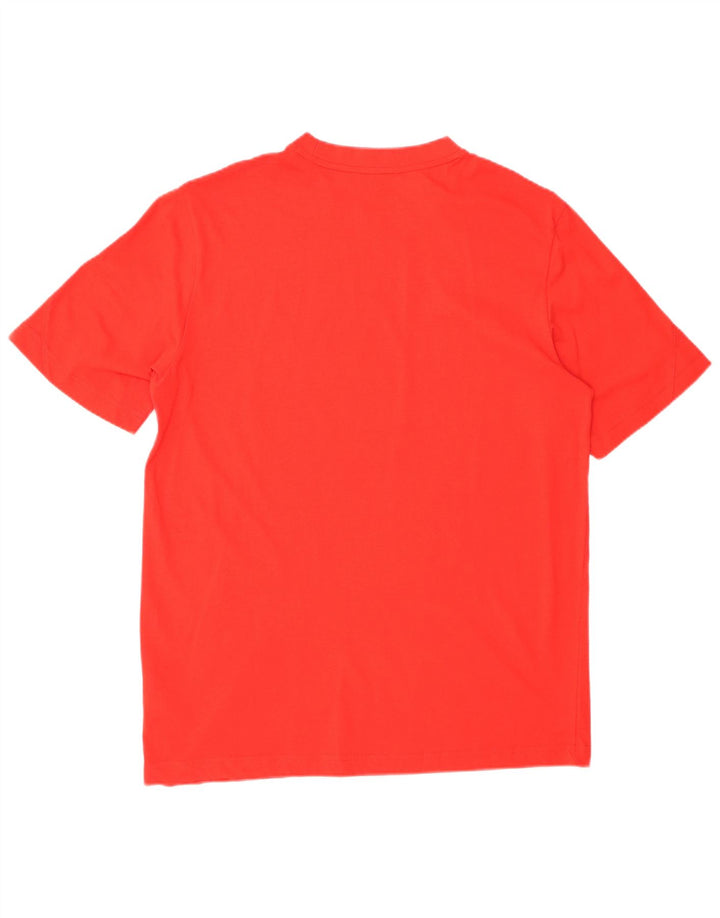 PUMA Grafisk T-shirt til mænd, medium rød bomuld