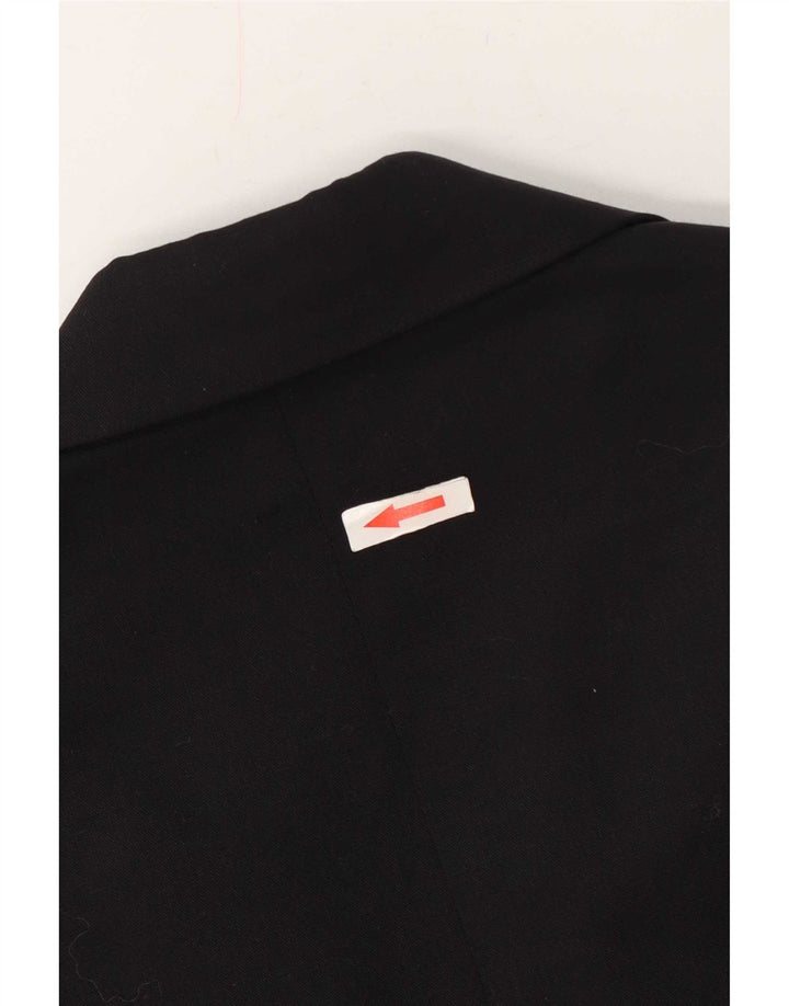 Zara Chaqueta Blazer De 2 Botones Para Hombre UK 40 Large Lana Negra
