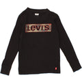 LEVI'S Boys Graphic Top Long Sleeve 9-10 Years Black Vintage Levi's and Second-Hand Levi's from Messina Hembry 