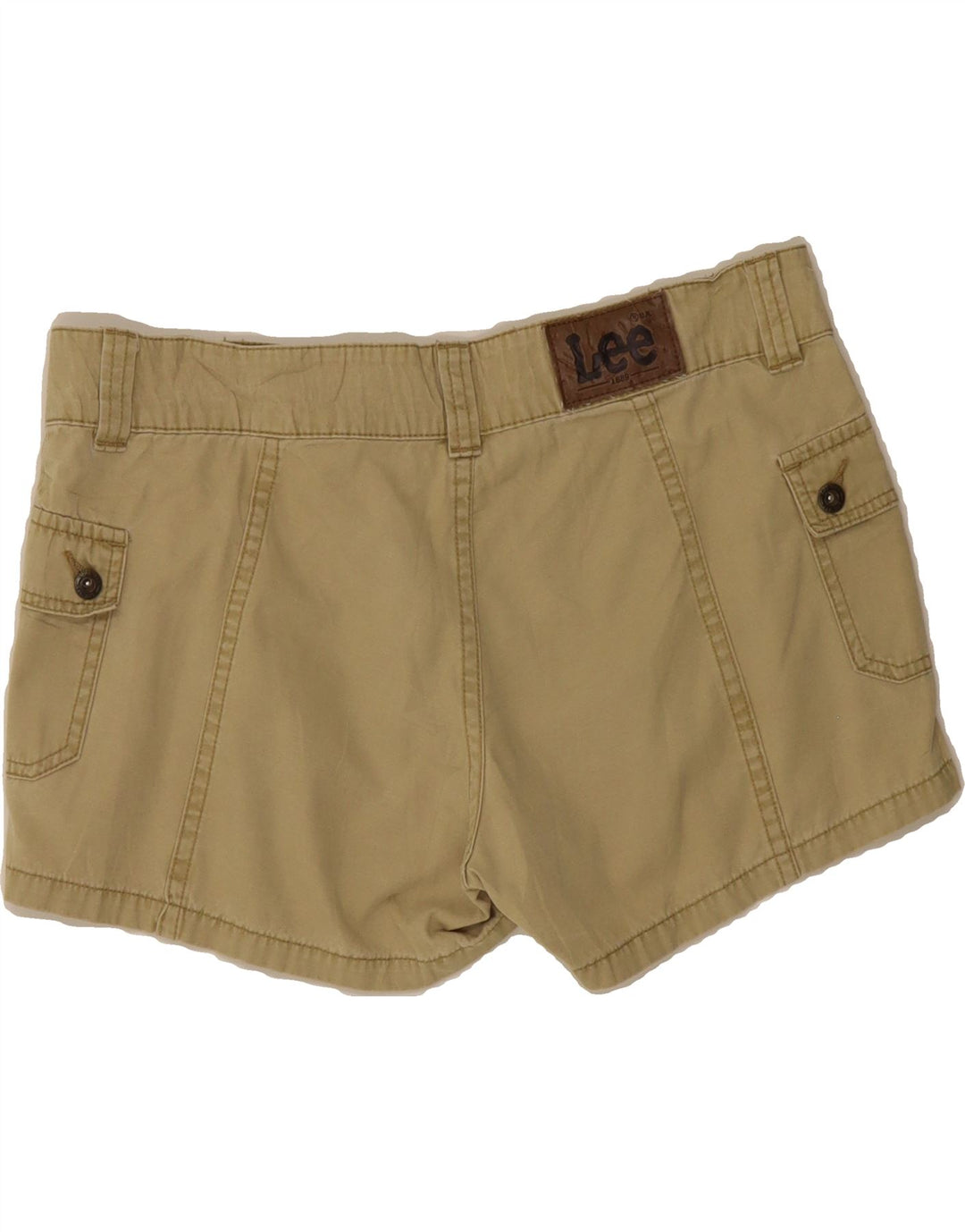 LEE Womens Cargo Shorts US 13 Large W34  Khaki Cotton Vintage Lee and Second-Hand Lee from Messina Hembry 