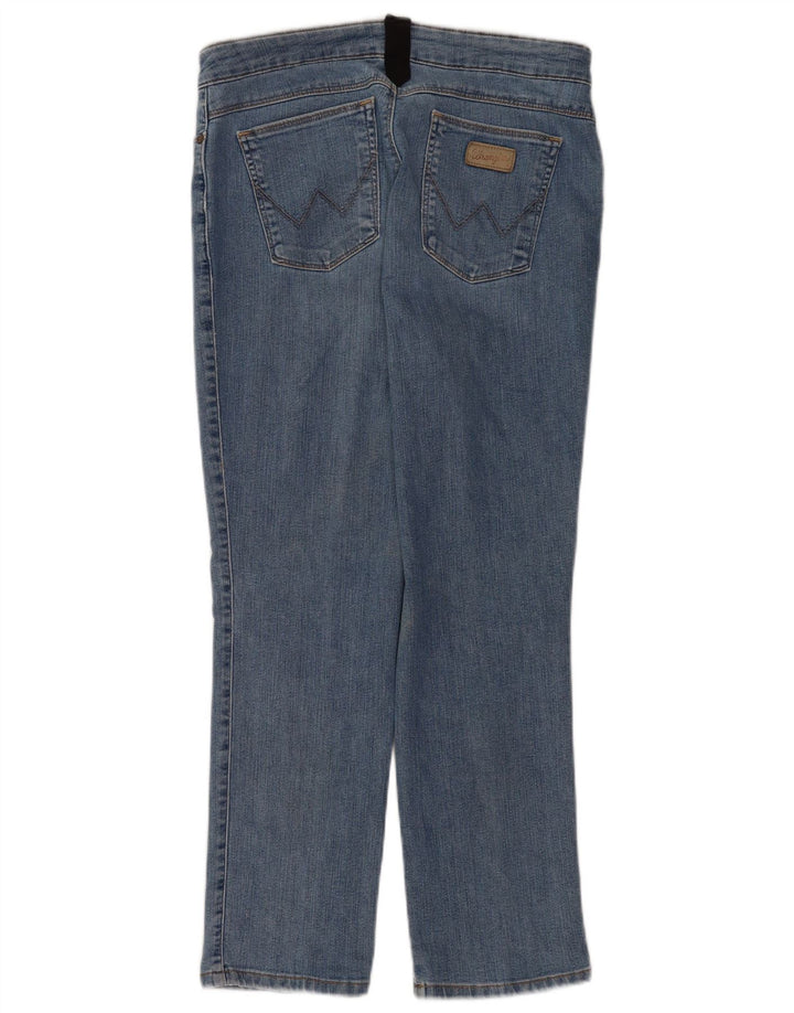 Wrangler Womens Straight Jeans W34 L28 Blue Cotton