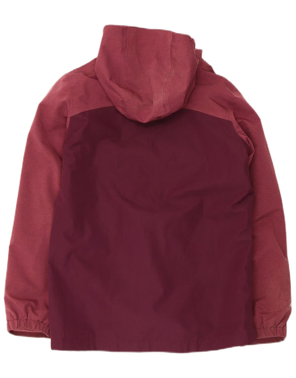 Casaco corta-vento com capuz para meninas Berghaus 12-13 anos Borgonha Colourblock