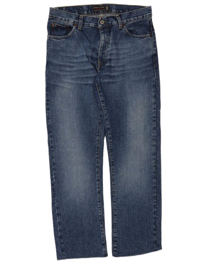 PICKWICK Mens Straight Jeans W33 L30 Blue Cotton