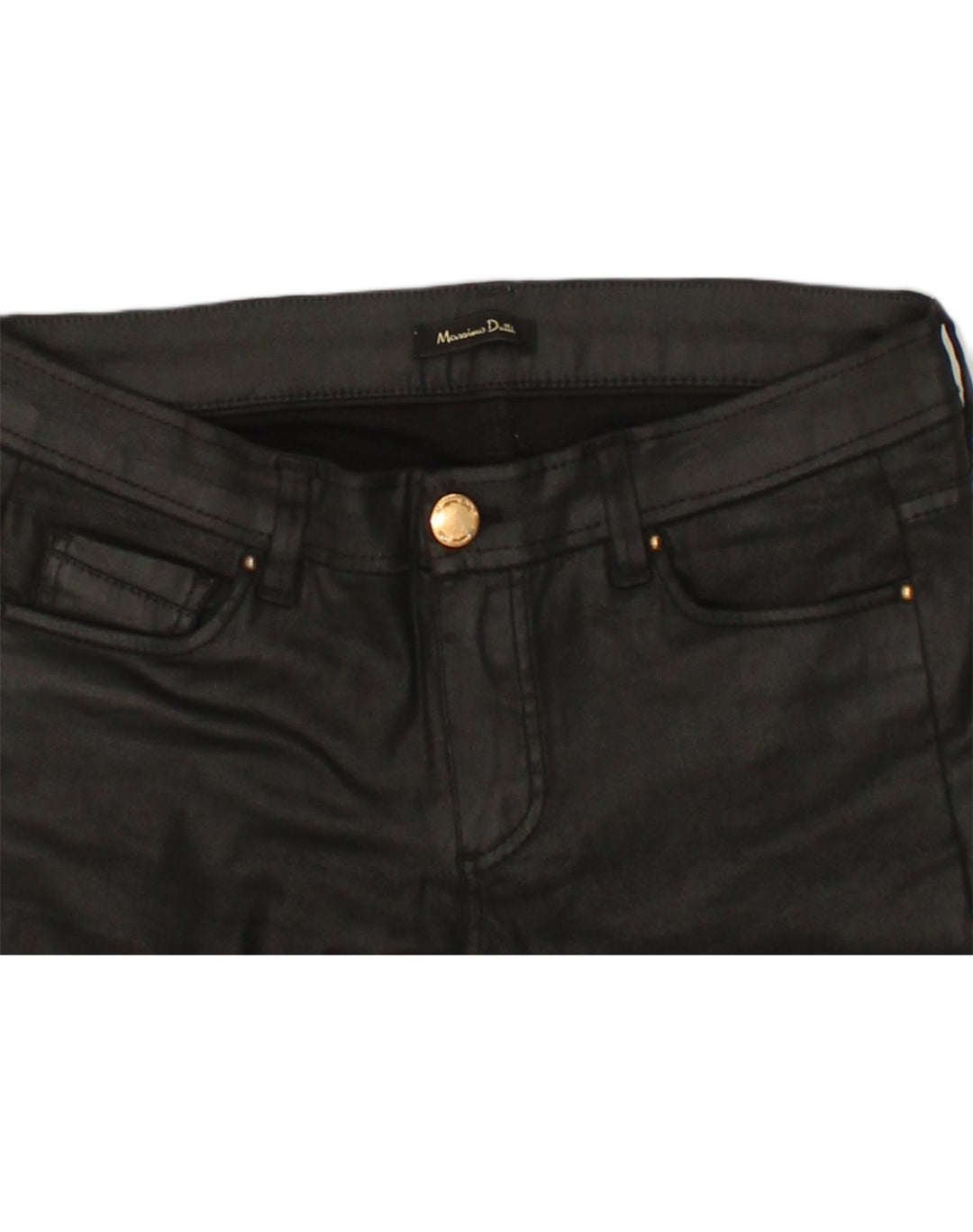 MASSIMO DUTTI Womens Skinny Casual Trousers W28 L30 Black | Vintage Massimo Dutti | Thrift | Second-Hand Massimo Dutti | Used Clothing | Messina Hembry 