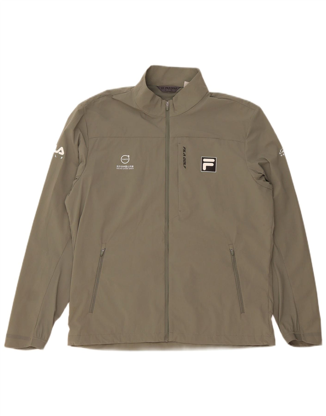 Fila Womens Regular Fit Tracksuit Top Jacket UK 18 XL Khaki