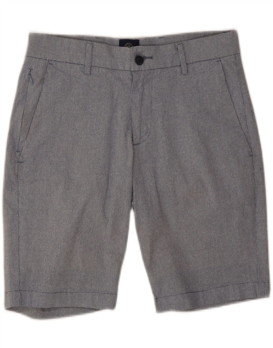 Dockers Herren Flex Chino Shorts W28 Mittelgrau gefleckte Baumwolle