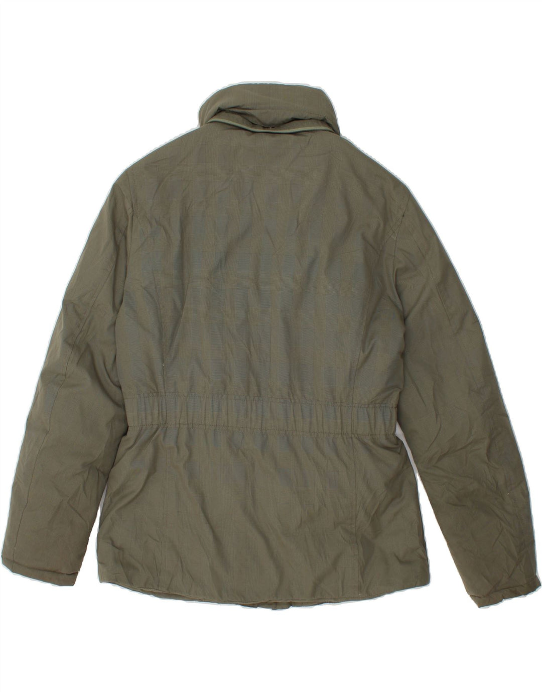 INVICTA Womens Windbreaker Jacket UK 14 Medium Grey Check Polyester Vintage Invicta and Second-Hand Invicta from Messina Hembry 