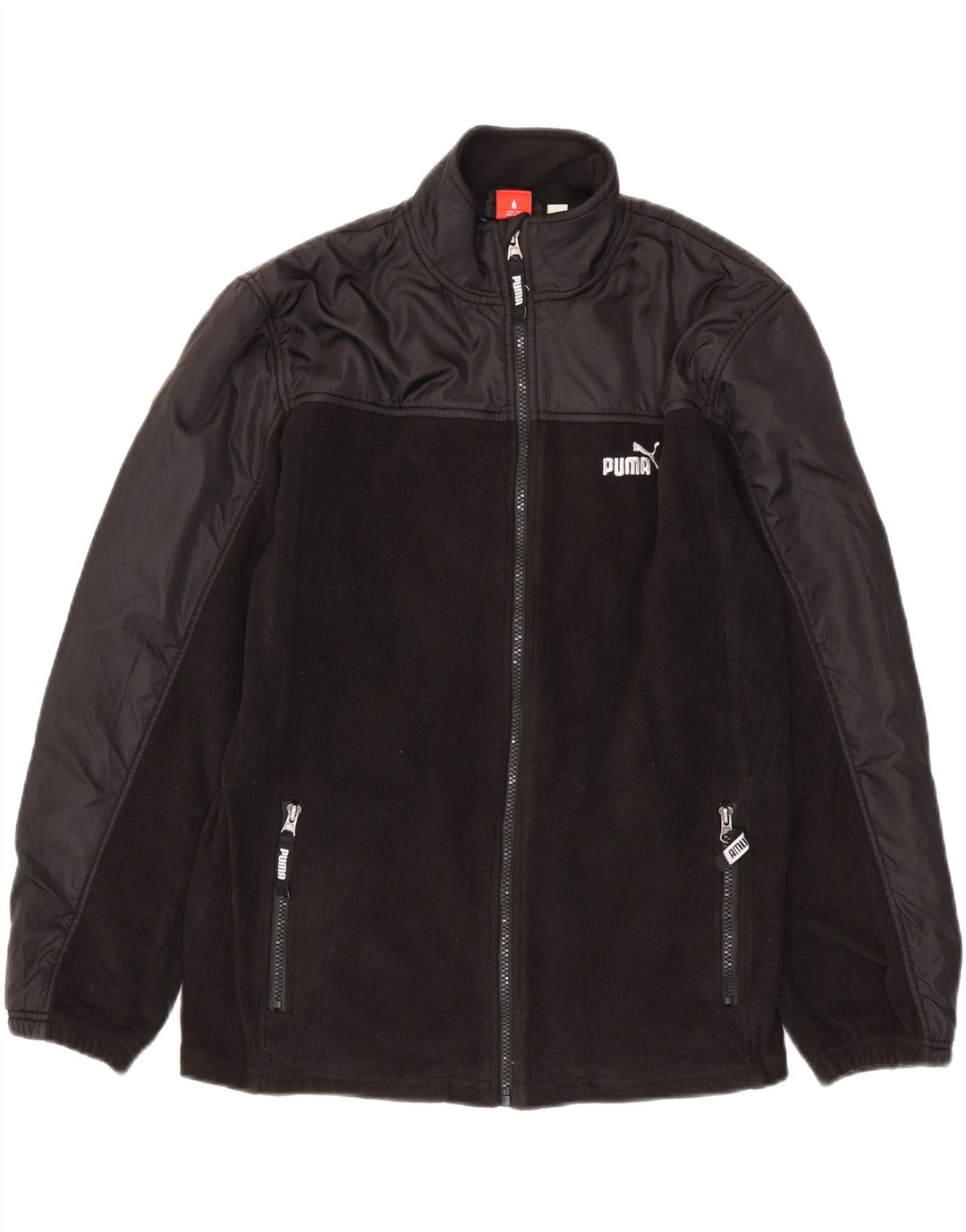 Puma Boys Graphic Fleece Jacket 13-14 Years XL  Black Polyester