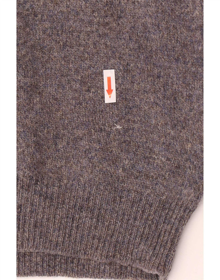Iceberg Jersey De Cuello Redondo Para Hombre De Lana Virgen Gris Medio