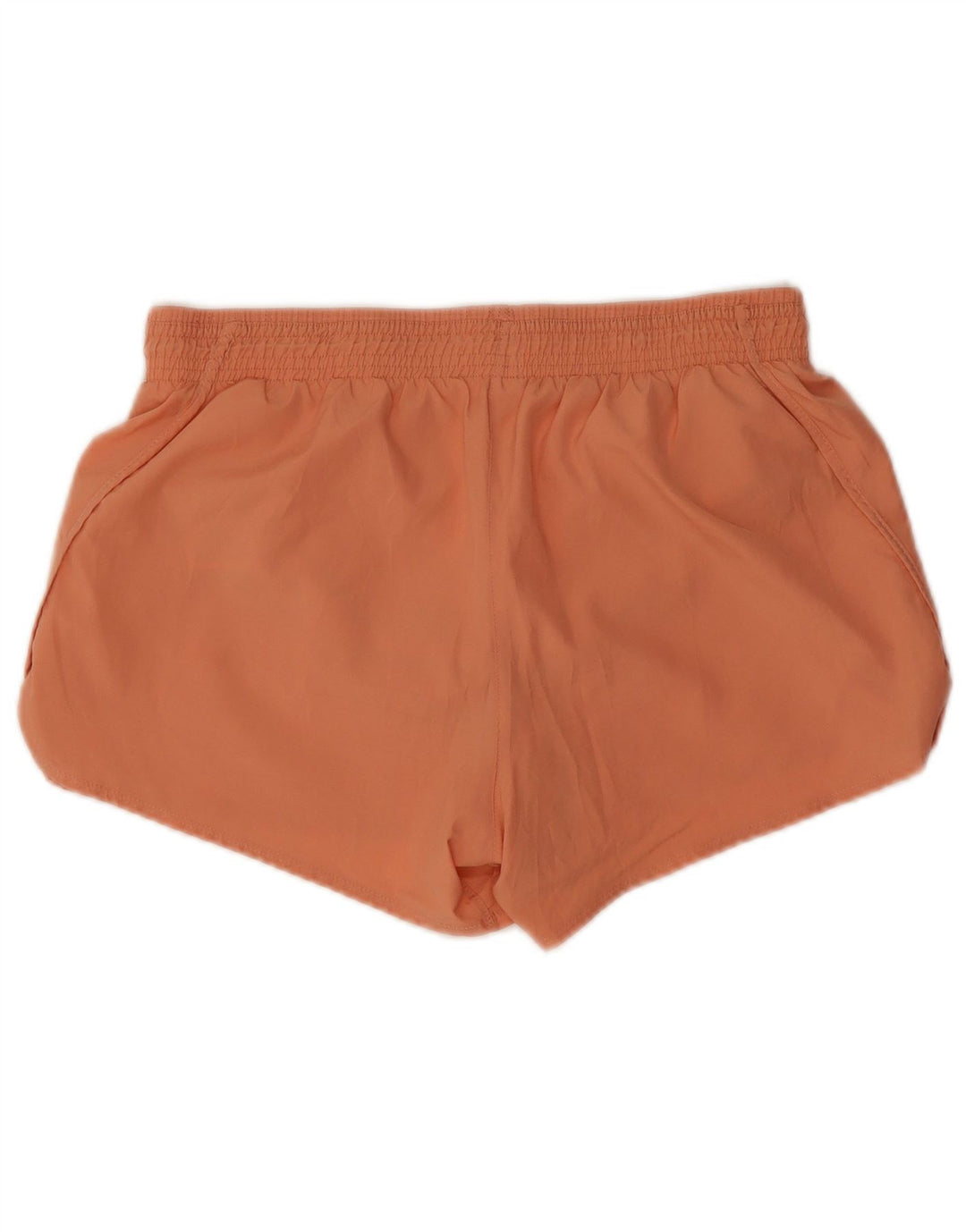 Nike Womens Dri Fit Sport Shorts UK 14 Medium Orange Polyester