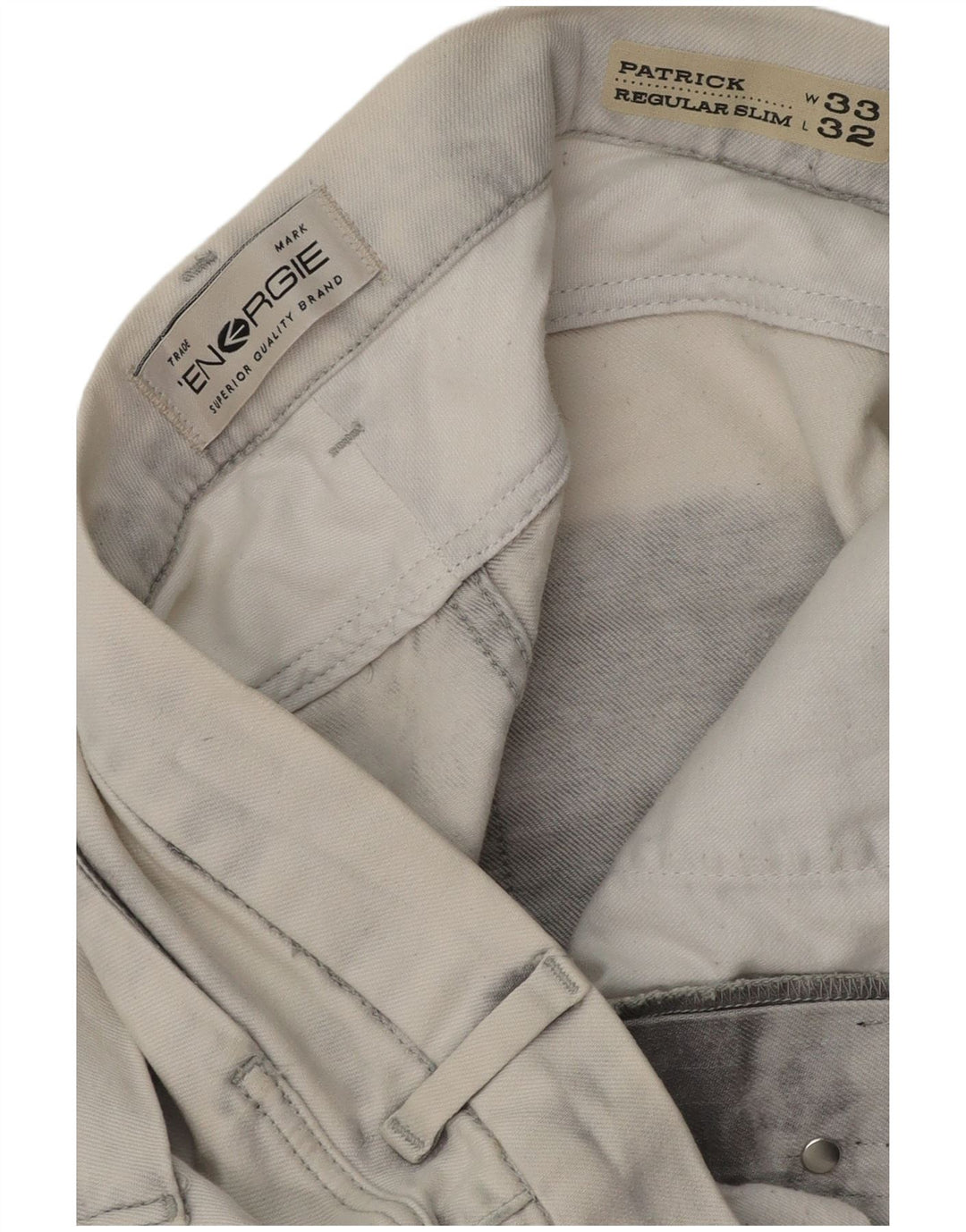 ENERGIE Mens Patrick Regular Slim Jeans W33 L32 Grey