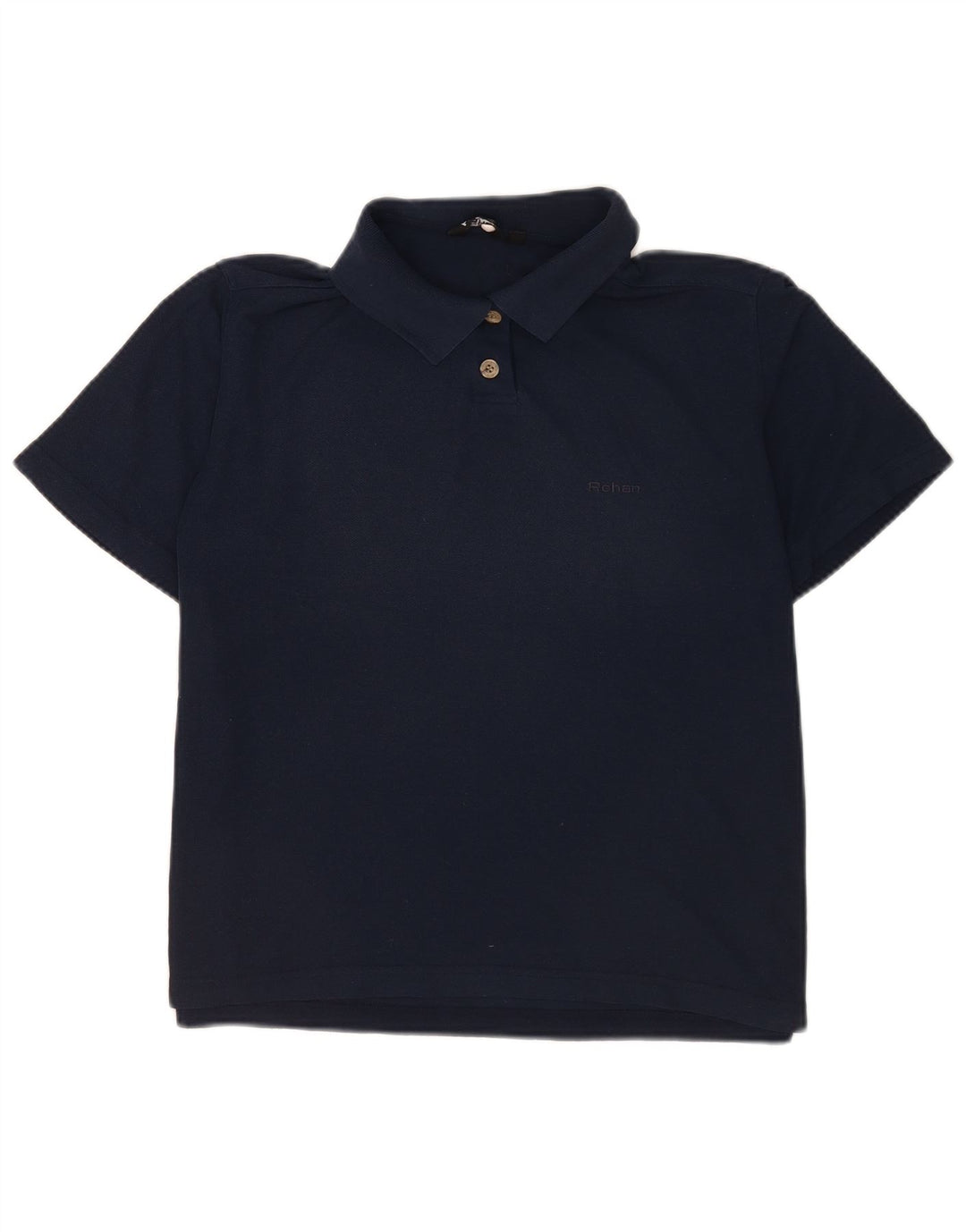 Rohan Womens Polo Shirt UK 12 Medium Navy Blue