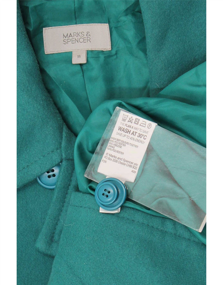 Marks & Spencer Chaquetón para mujer UK 46 Grande Poliéster verde