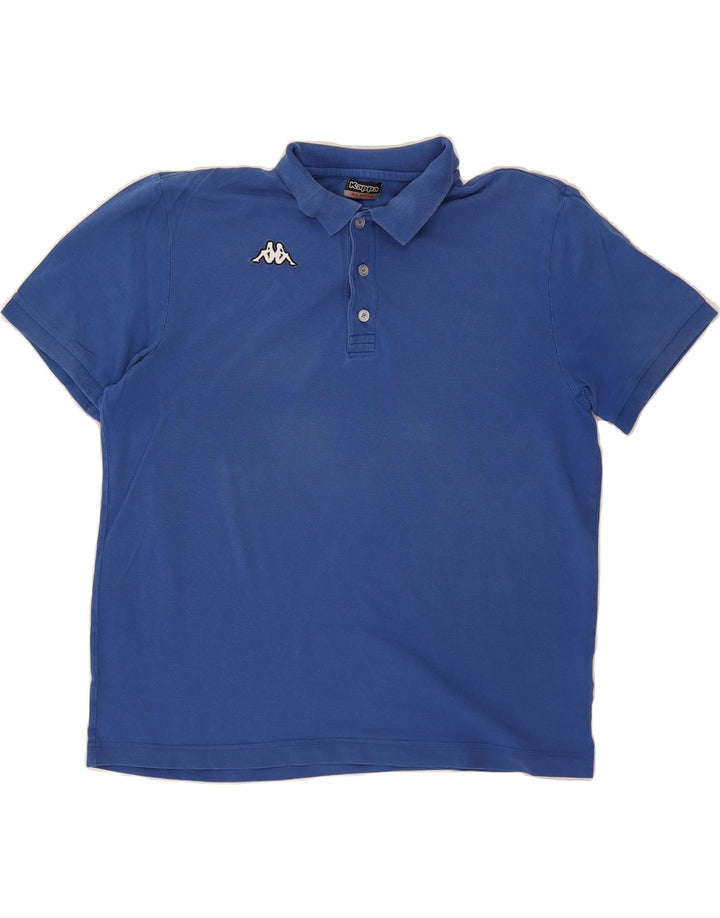 KAPPA Mens Polo Shirt XL Blue Cotton Vintage Kappa and Second-Hand Kappa from Messina Hembry 