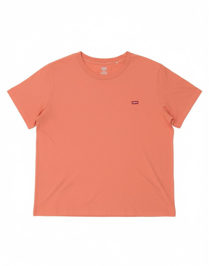 Camiseta feminina LEVI'S UK 18 XL algodão rosa