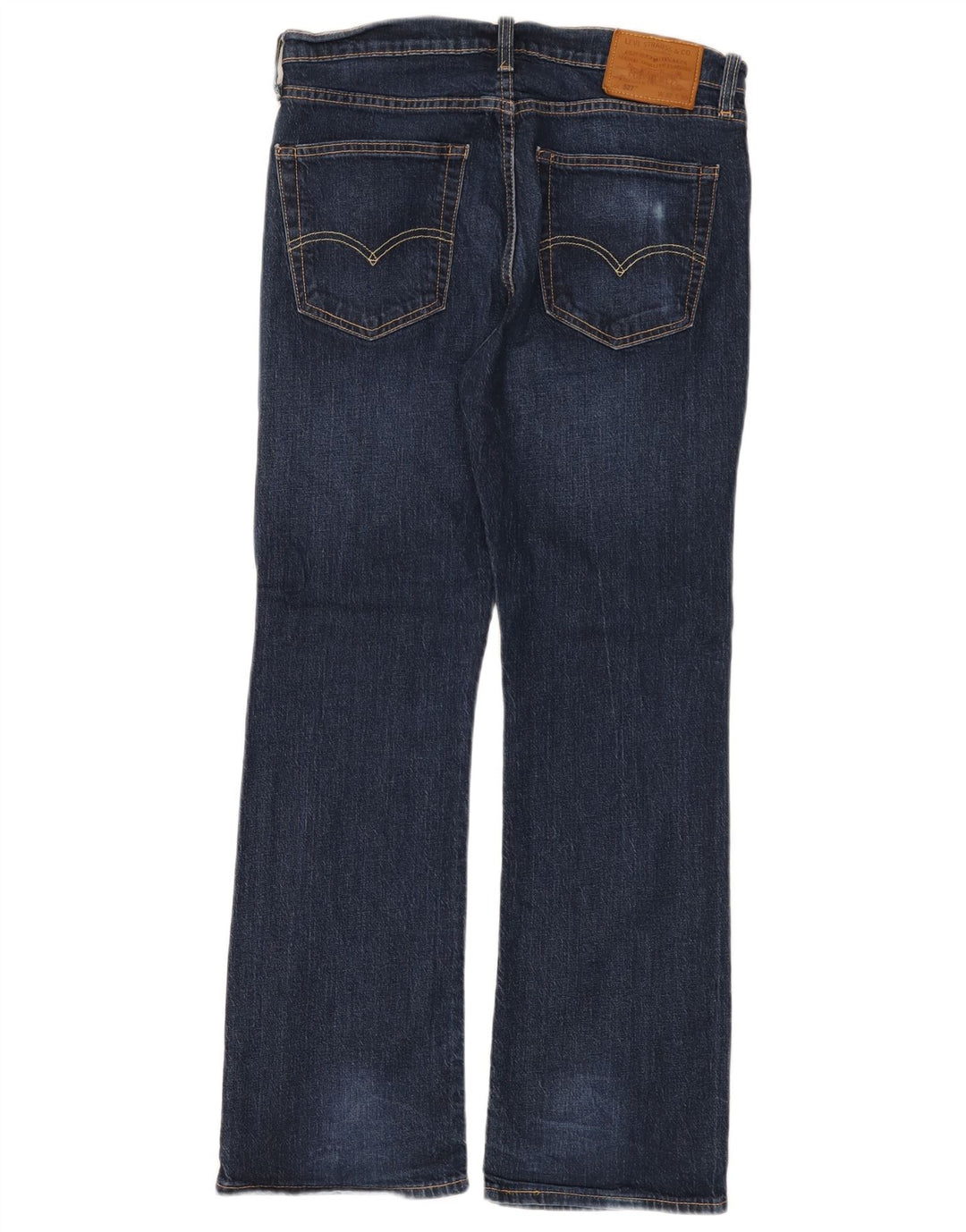 Levi's Uomo 527 Bootcut Jeans W32 L30 Blu Navy Cotone