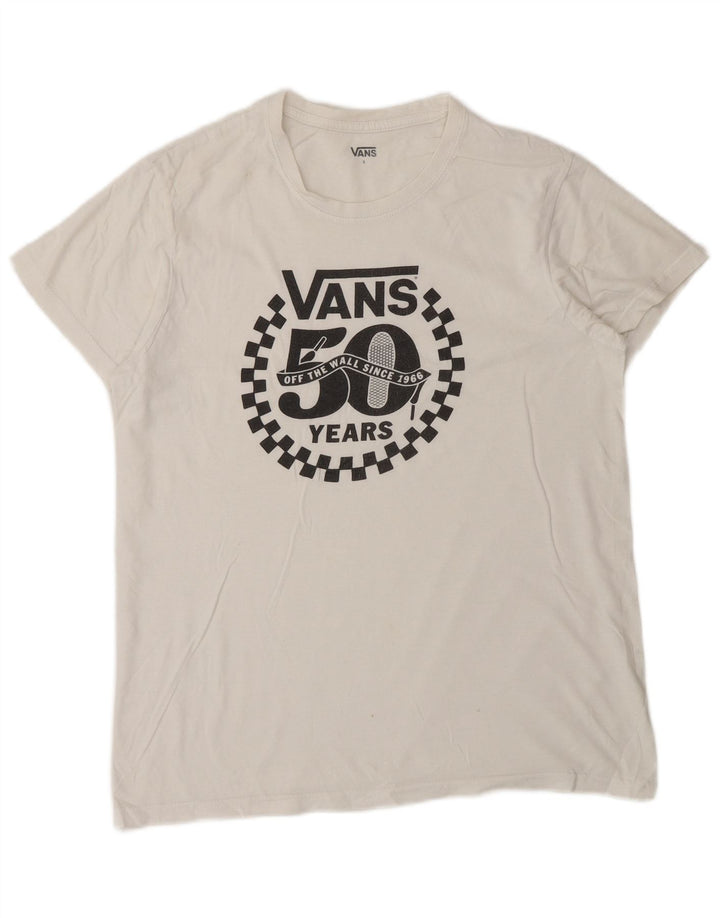 Vans T-shirt graphique pour hommes, petit, blanc