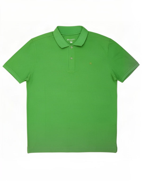 Champion Polo De Ajuste Fácil Para Hombre Verde Grande