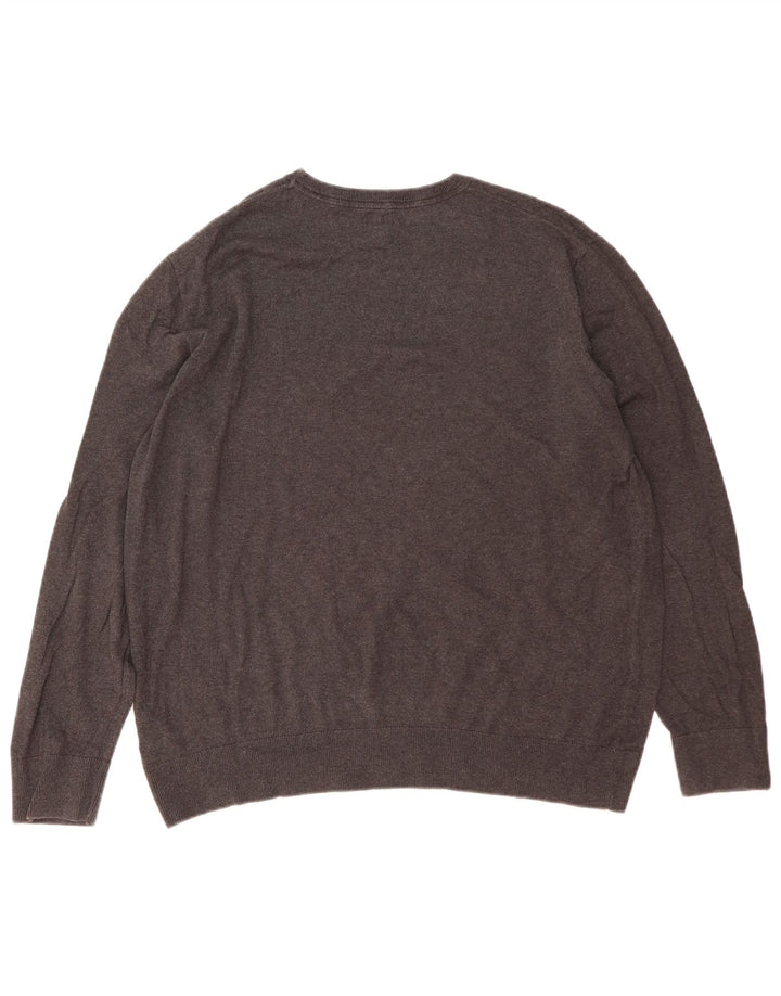 GAP Mens Crew Neck Jumper Sweater XL Grey Cotton