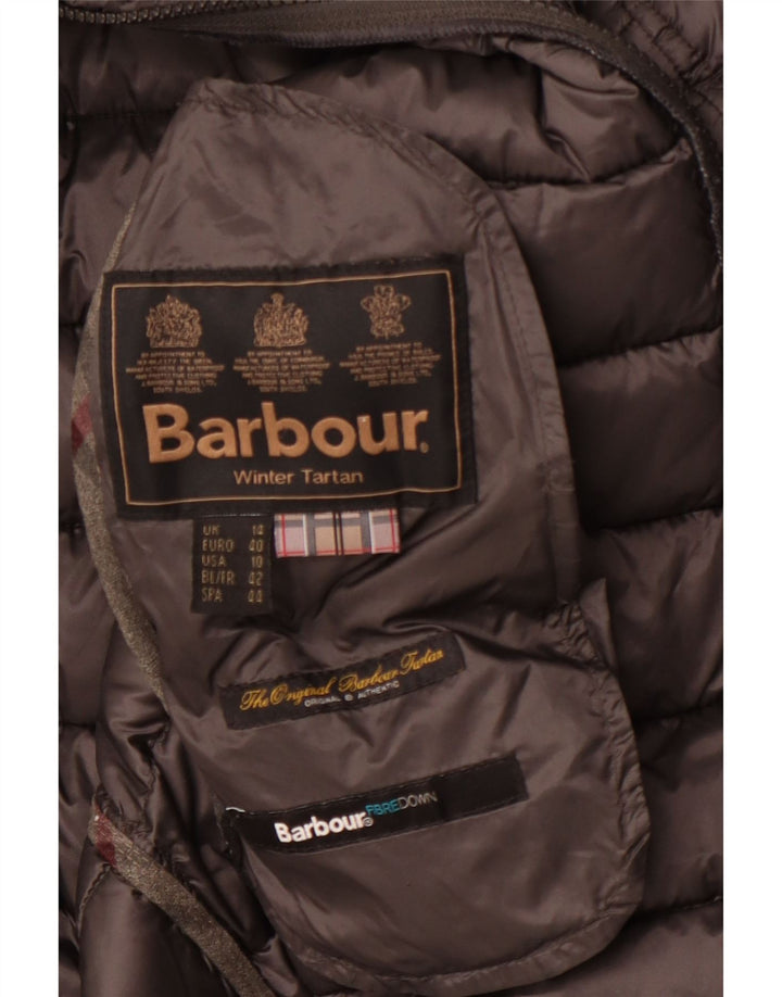 Giacca imbottita scozzese invernale da donna Barbour UK 14 Large Grey Winter