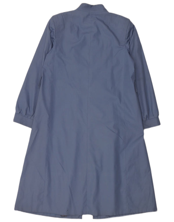 Manteau Femme Vintage IT 42 Bleu Moyen