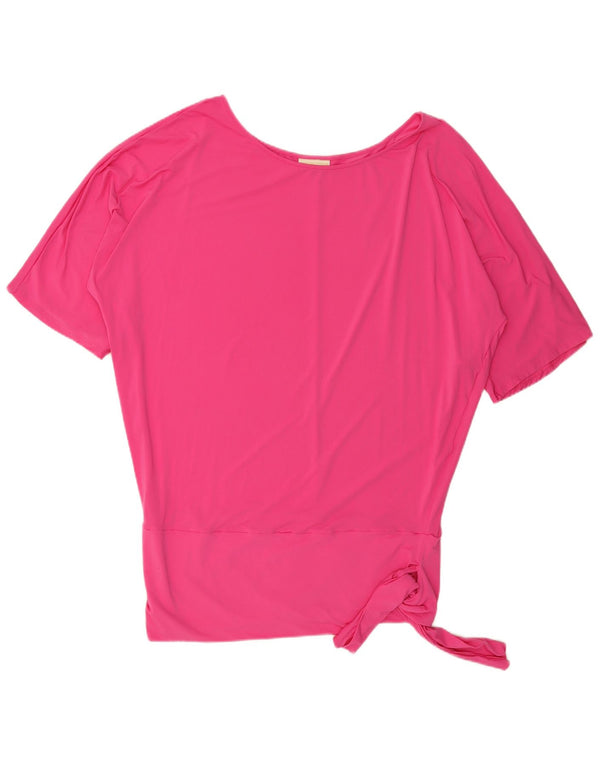 Michael Kors Dame Oversized Tunika Top UK 16 Large Pink Nylon
