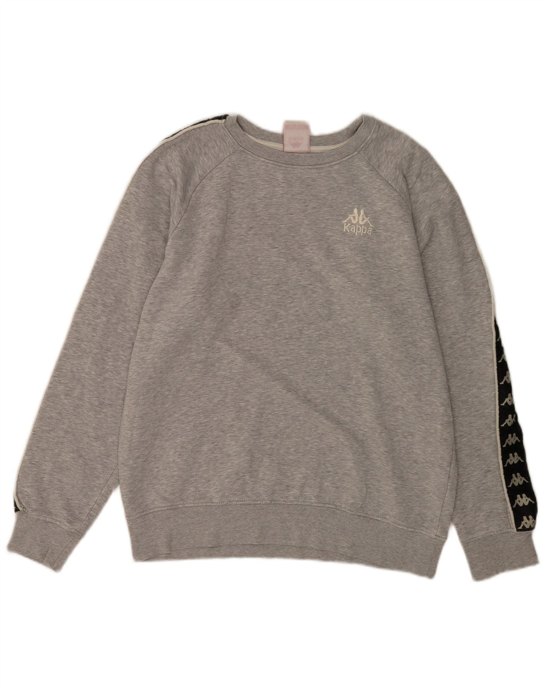 Kappa Mens Graphic Sweatshirt Jumper Medium Grey Colourblock Cotton