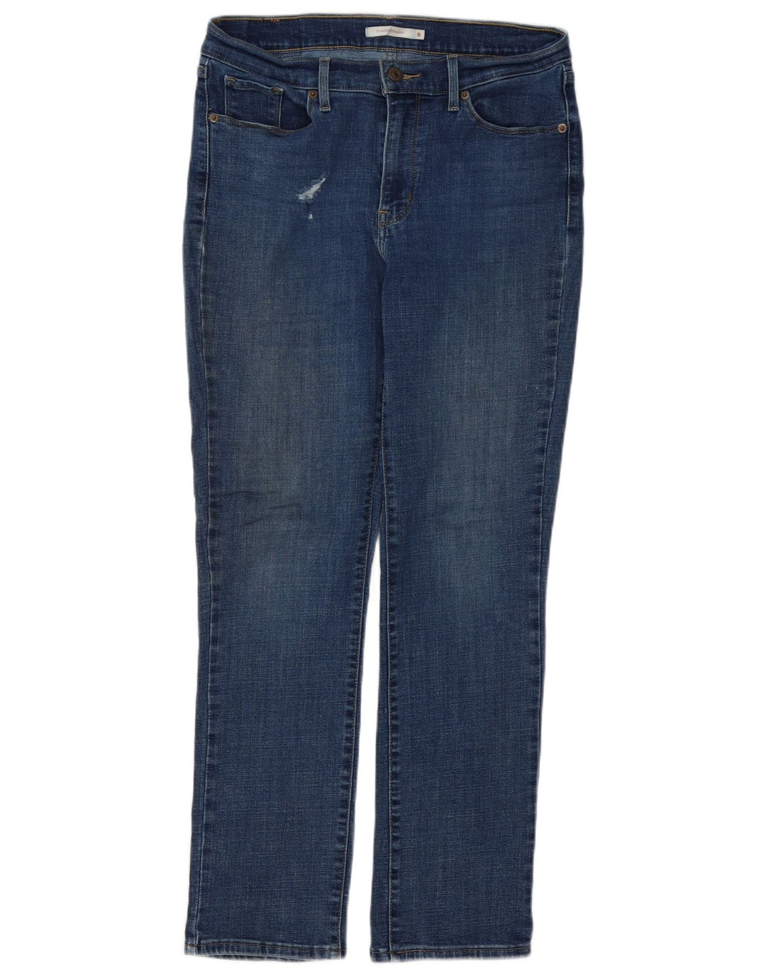 Damskie jeansy Levi's Classic Distressed Straight US 8 Medium W28 L29 Niebieskie