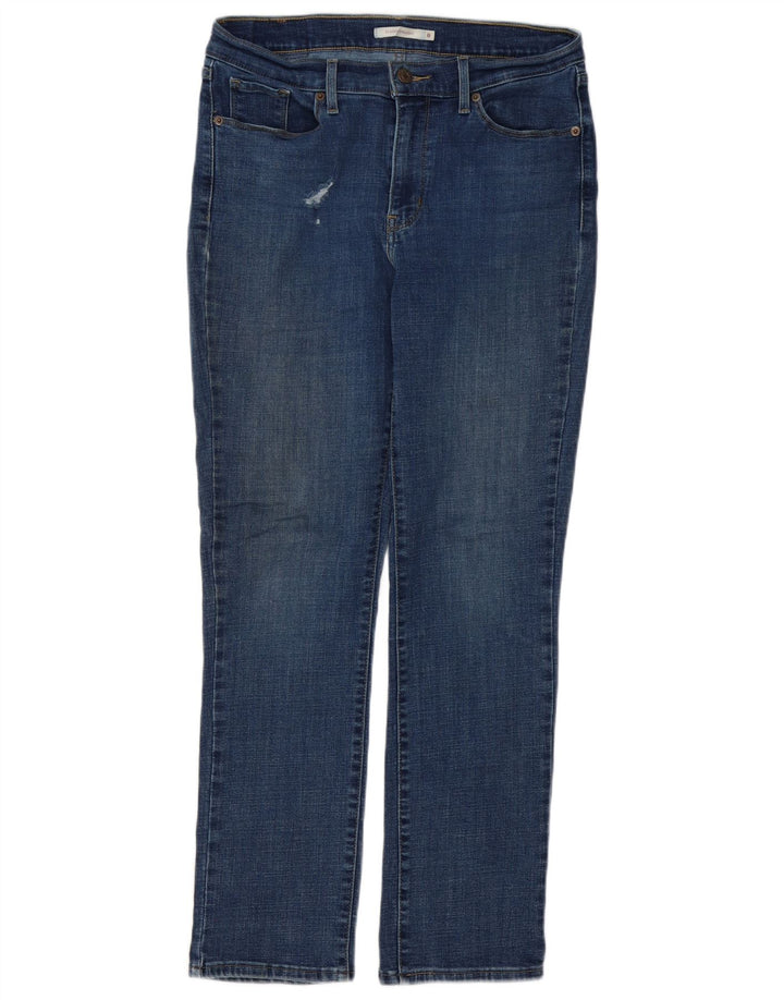 Damskie jeansy Levi's Classic Distressed Straight US 8 Medium W28 L29 Niebieskie