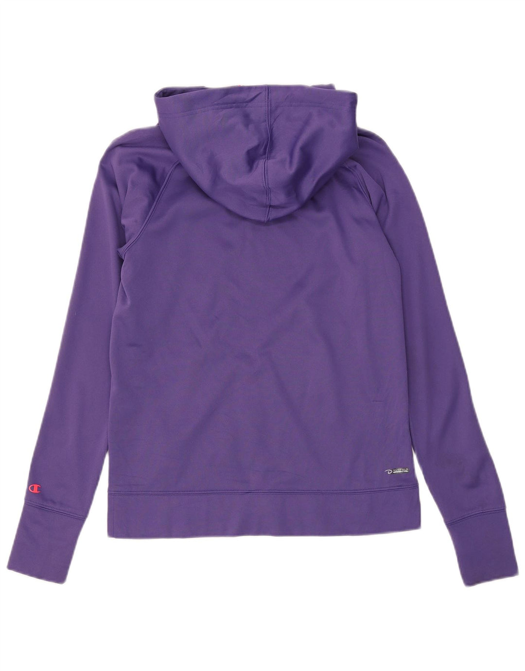 Champion Womens Performance Zip Hoodie Sweater UK 10 Small Purple Polyester