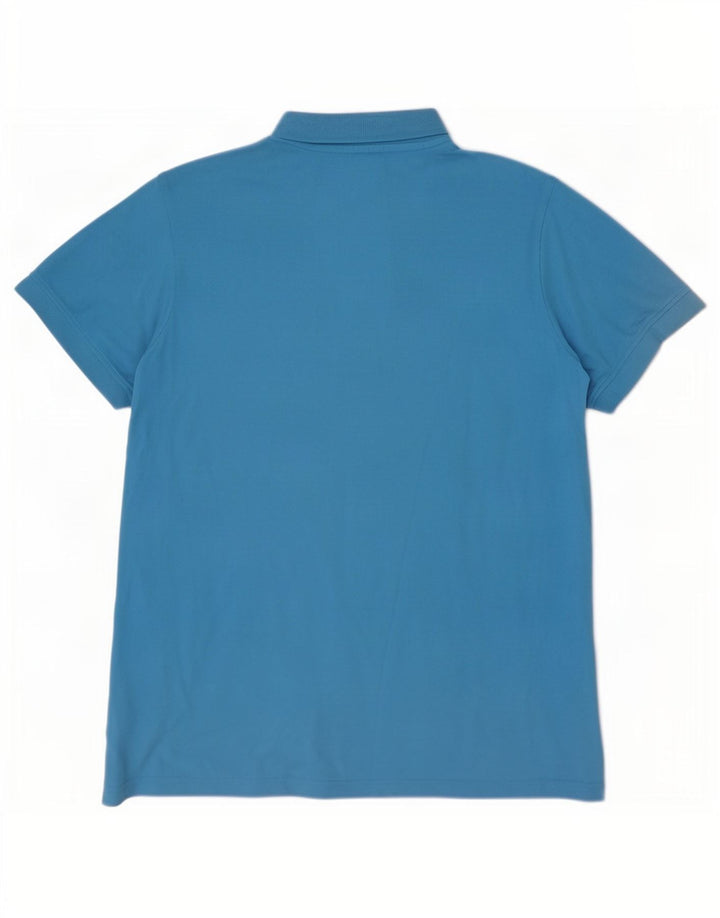Polo Kappa Hombre Grande Azul Algodón