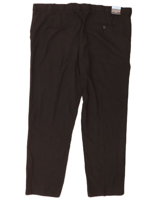 Calça Chino Masculina Marks & Spencer Regular Fit W44 L31 Poliéster Preto