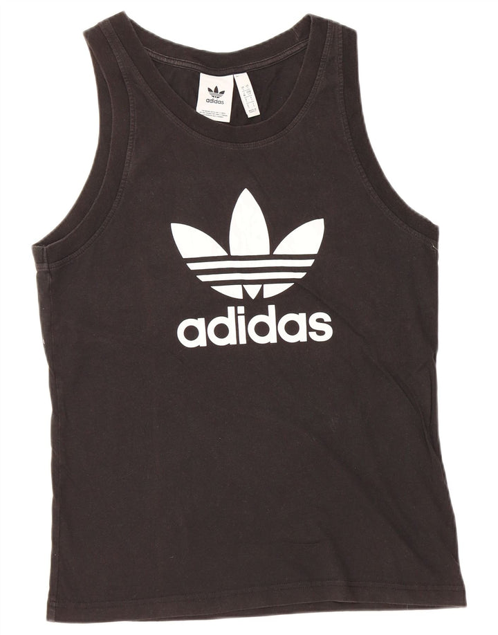 ADIDAS Herren Graphic Vest Top Small Schwarz Baumwolle