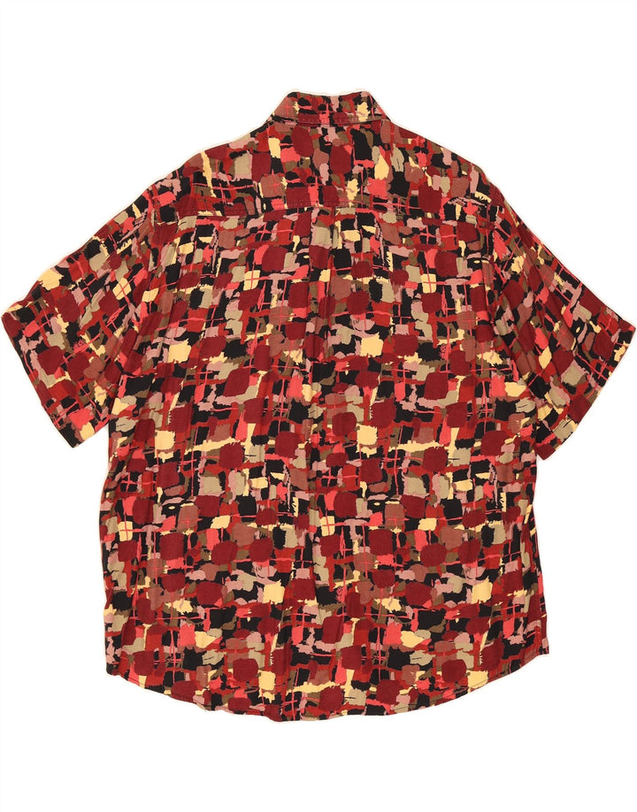 VINTAGE Mens Abstract Pattern Short Sleeve Shirt Large Multicoloured Vintage Vintage and Second-Hand Vintage from Messina Hembry 