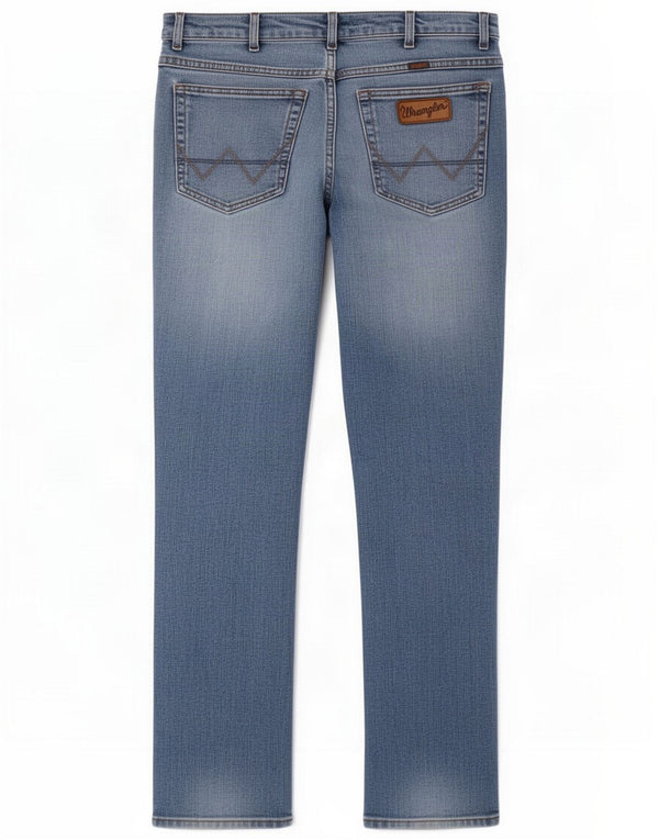 Wrangler Mens Texas Straight Jeans W34 L32 Blue Cotton
