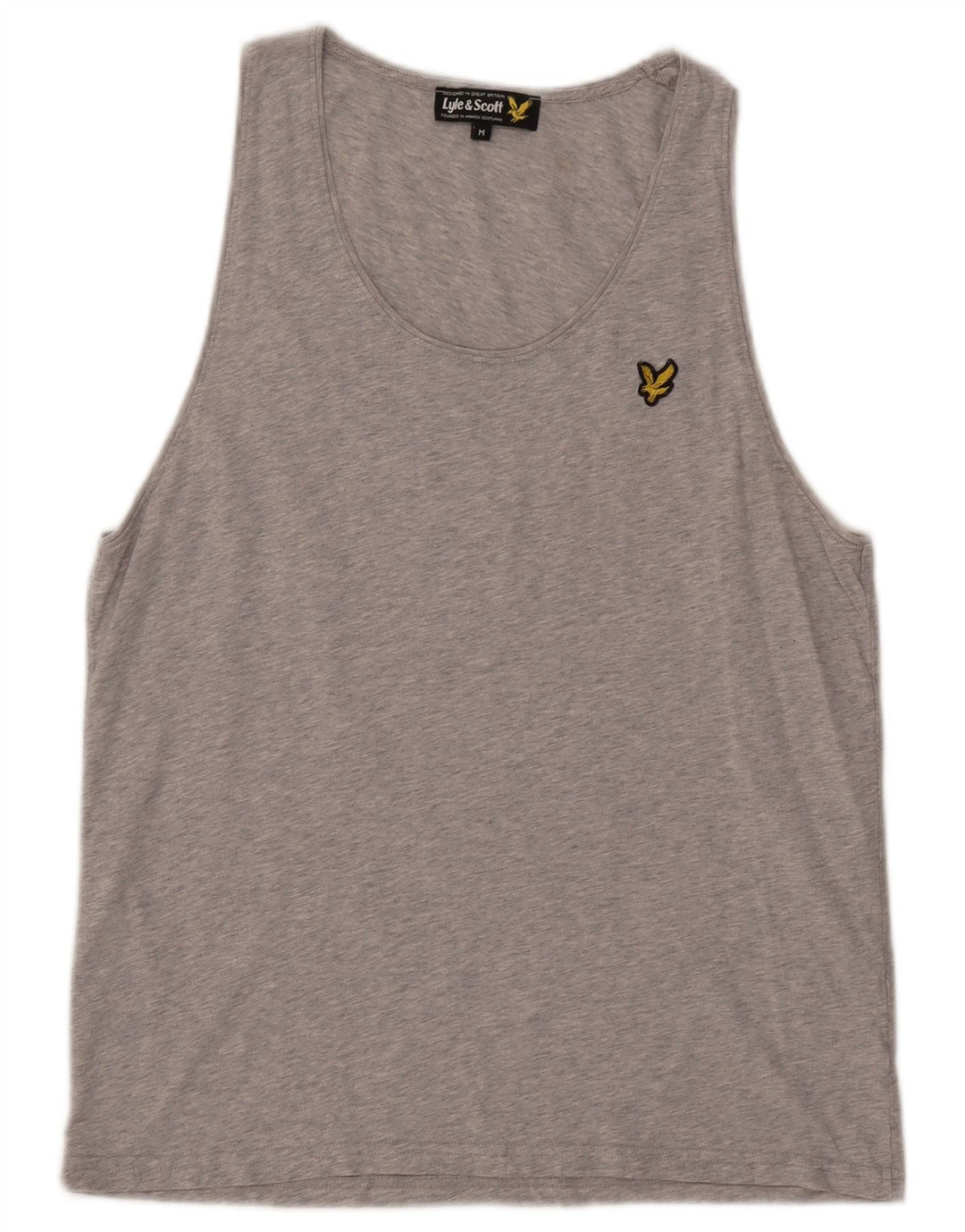 Męska kamizelka LYLE & SCOTT Średnioszara bawełna w cętki