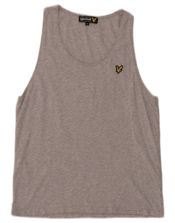 Męska kamizelka LYLE & SCOTT Średnioszara bawełna w cętki