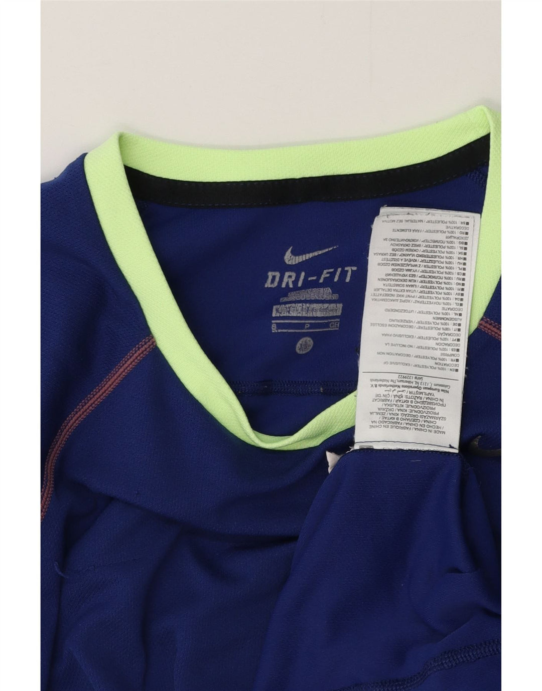 NIKE Herren Dri Fit T-Shirt Top Small Blau Polyester