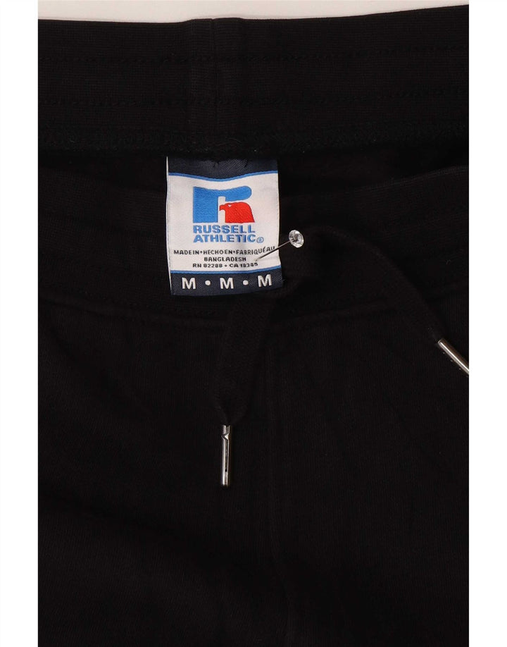 Russell Athletic Mens Tracksuit Trousers Joggers Medium Black Cotton